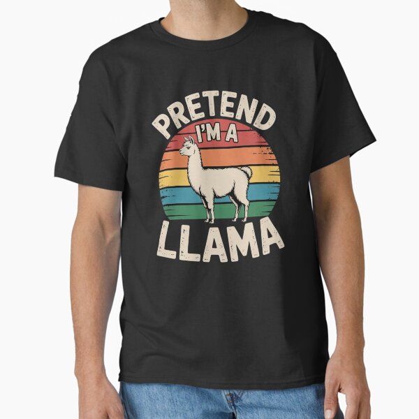Pretend I'm A Llama Lazy Halloween Costume